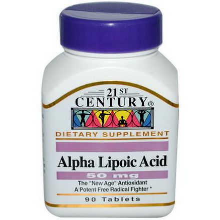21st Century Health Care, Alpha Lipoic Acid, 50mg, 90 Tablets
