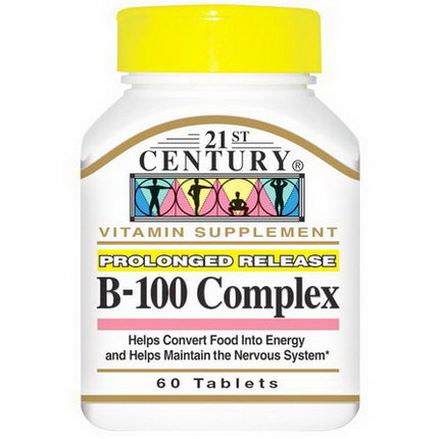 21st Century Health Care, B-100 Complex, Prolonged Release, 60 Tablets