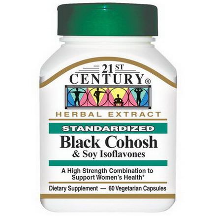 21st Century Health Care, Black Cohosh&Soy Isoflavones, 60 Veggie Caps