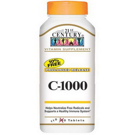21st Century Health Care, C-1000, Prolonged Release, 110 Tablets