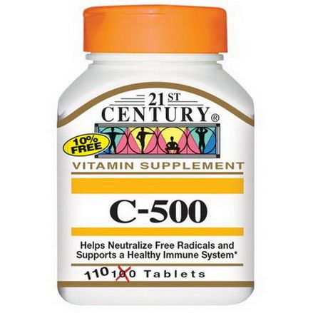 21st Century Health Care, C-500, 110 Tablets