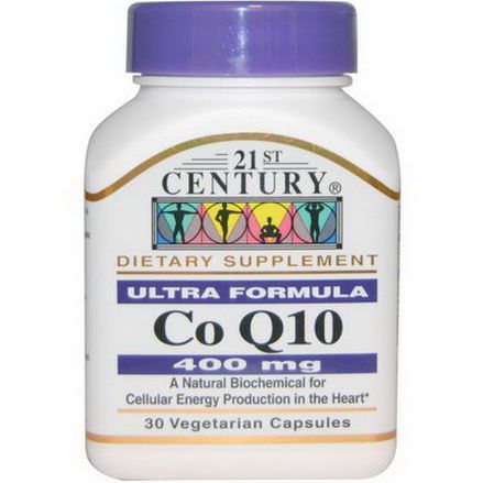 21st Century Health Care, Co Q10, Ultra Formula, 400mg, 30 Veggie Caps