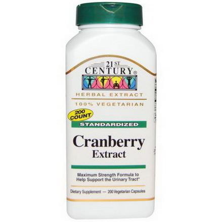 21st Century Health Care, Cranberry Extract, Standardized, 200 Veggie Caps