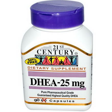 21st Century Health Care, DHEA-25mg, 90 Capsules