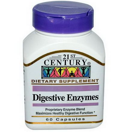 21st Century Health Care, Digestive Enzymes, 60 Capsules