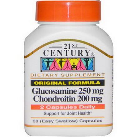 21st Century Health Care, Glucosamine 250mg, Chondroitin 200mg, Original Formula, 60 Capsules