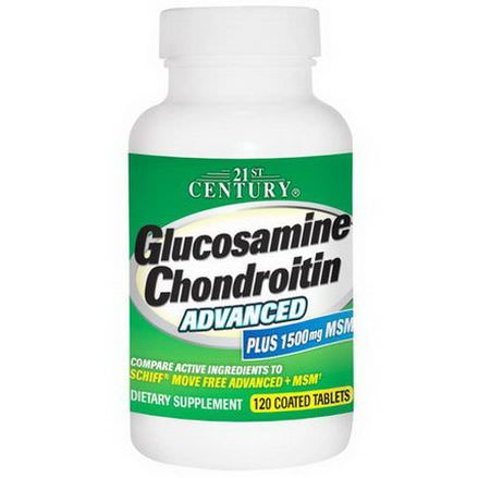 21st Century Health Care, Glucosamine Chondroitin Advanced, 120 Coated Tablets
