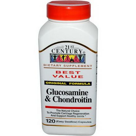 21st Century Health Care, Glucosamine&Chondroitin, Original Formula, 120 Easy Swallow Capsules