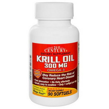 21st Century Health Care, Krill Oil, 300mg 