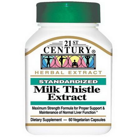 21st Century Health Care, Milk Thistle Extract, 60 Veggie Caps