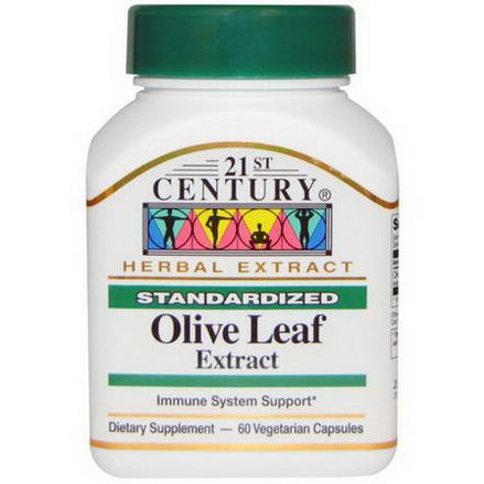 21st Century Health Care, Olive Leaf Extract, Standardized, 60 Veggie Caps