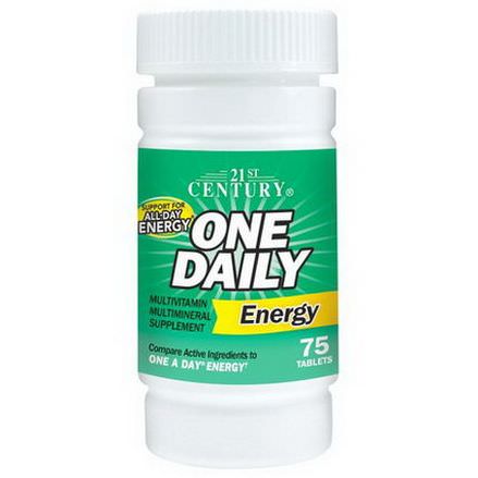 21st Century Health Care, One Daily Energy, 75 Tablets