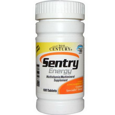 21st Century Health Care, Sentry Energy, Multivitamin/Multimineral Supplement, 100 Tablets