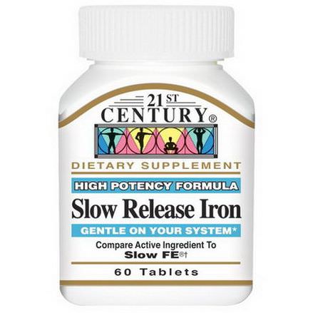 21st Century Health Care, Slow Release Iron, 60 Tablets