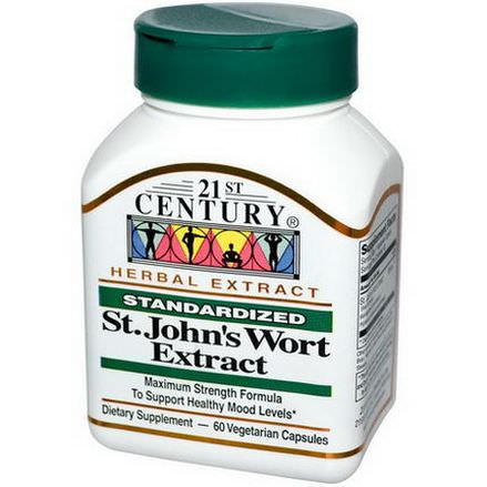 21st Century Health Care, St. John's Wort Extract, 60 Veggie Caps