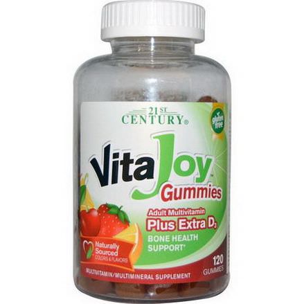 21st Century Health Care, VitaJoy Gummies, Adult Multivitamin Plus Extra D3, 120 Gummies