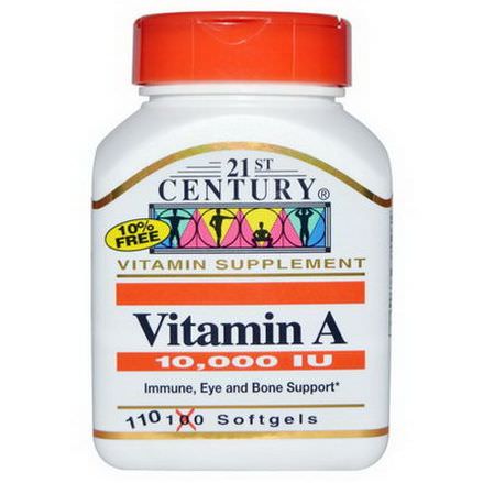 21st Century Health Care, Vitamin A, 10,000 IU, 110 Softgels