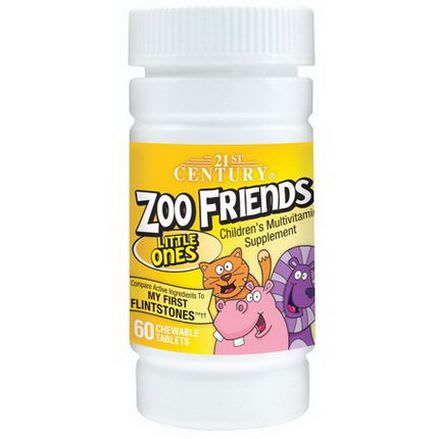 21st Century Health Care, Zoo Friends, Little Ones, Children's Multivitamin Supplement, 60 Chewable Tablets