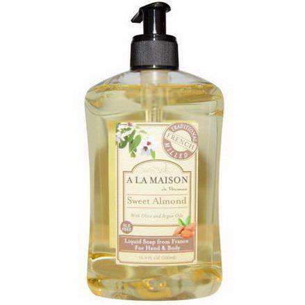 A La Maison de Provence, Hand and Body Liquid Soap, Sweet Almond 500ml