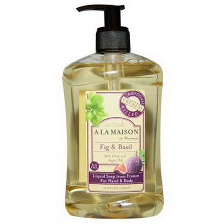 A La Maison de Provence, Hand and Body Soap, Fig and Basil 500ml