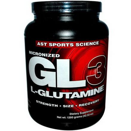 AST Sports Science, GL3, L-Glutamine, Micronized 1200g