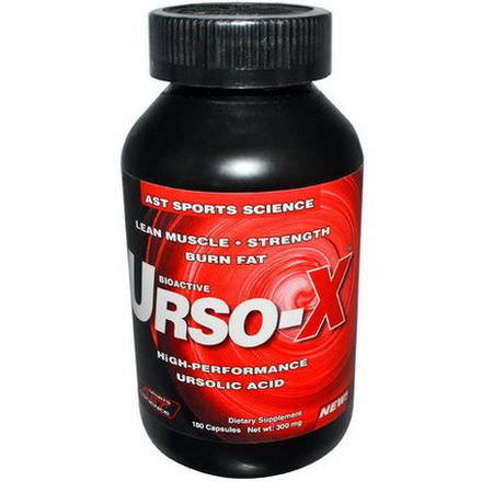 AST Sports Science, Urso-X, High Performance Ursolic Acid, 300mg, 180 Capsules