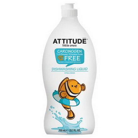 ATTITUDE, Baby Bottle&Dishwashing Liquid, Fragrance-Free 700ml