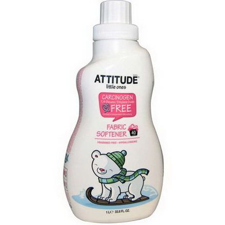 ATTITUDE, Fabric Softener, Fragrance-Free 1 L