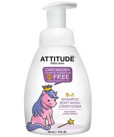 ATTITUDE, Little Ones, 3 in 1 Shampoo, Body Wash, Conditioner, Wild Berries 300ml