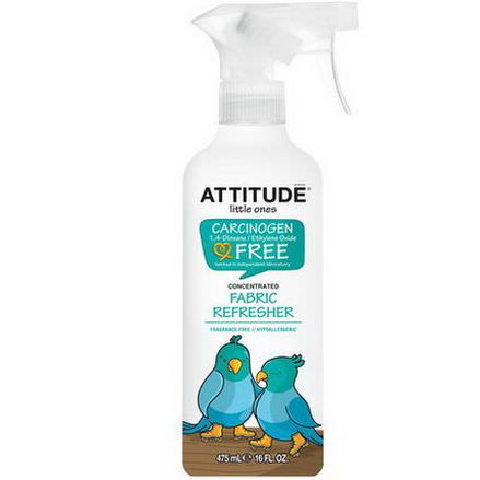 ATTITUDE, Little Ones, Concentrated Fabric Refresher, Fragrance Free 475ml