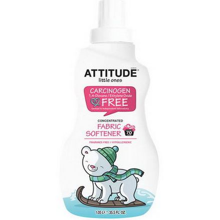 ATTITUDE, Little Ones, Concentrated Fabric Softener, Fragrance-Free, 70 Loads 1.05 L