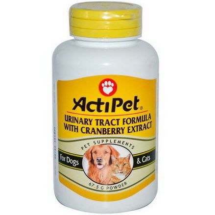 Actipet, Urinary Tract Formula With Cranberry Extract, For Dogs&Cats, 67.5g, Powder