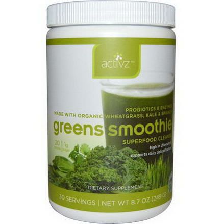 Activz, Greens Smoothie, Superfood Cleanse 249g