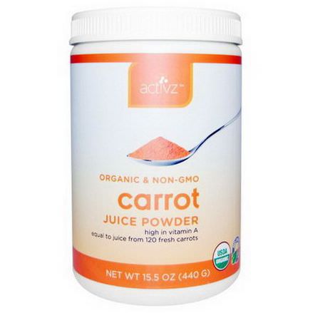 Activz, Organic Carrot Juice Powder 440g