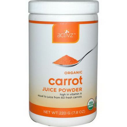 Activz, Organic Carrot Juice Powder 220g