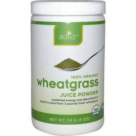 Activz, Organic Wheatgrass Juice Powder 114g