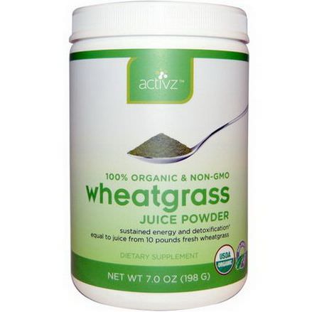 Activz, Organic Wheatgrass Juice Powder 198g