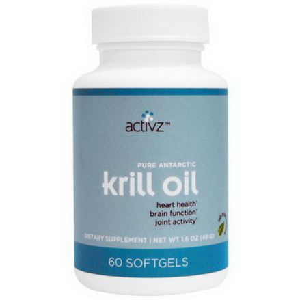 Activz, Pure Antarctic Krill Oil, 60 Softgels