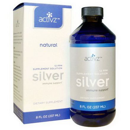 Activz, Silver, 12 PPM Supplement Solution 237ml