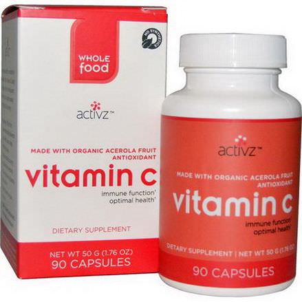 Activz, Vitamin C, 90 Capsule