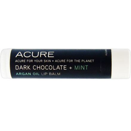 Acure Organics, Argan Oil Lip Balm, Dark Chocolate Mint 4.25g