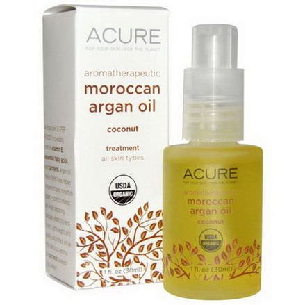 Acure Organics, Aromatherapeutic Moroccan Argan Oil, Coconut 30ml