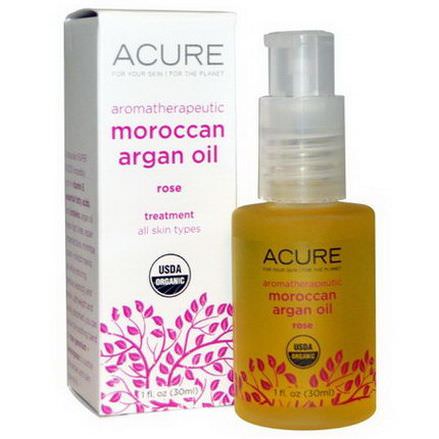 Acure Organics, Aromatherapeutic Moroccan Argan Oil, Rose 30ml