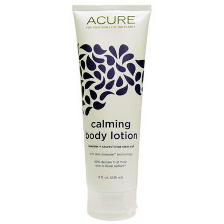 Acure Organics, Calming Body Lotion, Lavender Sacred Lotus Stem Cell 235ml