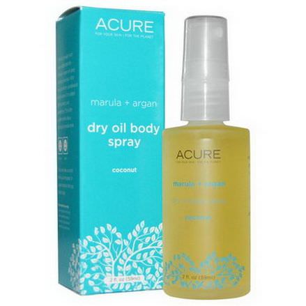 Acure Organics, Dry Oil Body Spray, Coconut 59ml