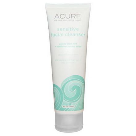 Acure Organics, Sensitive Facial Cleanser, Fragrance Free 118ml
