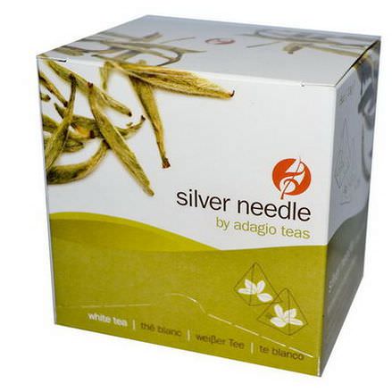 Adagio, Silver Needle, White Tea, 15 Pyramid Bags 23g Each