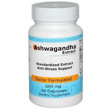Advance Physician Formulas, Inc. Ashwagandha Extract, 500mg, 60 Capsules