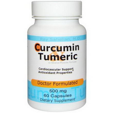 Advance Physician Formulas, Inc. Curcumin Turmeric, 500mg, 60 Capsules