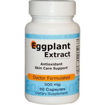 Advance Physician Formulas, Inc. Eggplant Extract, 500mg, 60 Capsules